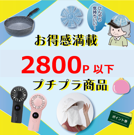 2800ポイント以下！お得感満載プチプラ商品